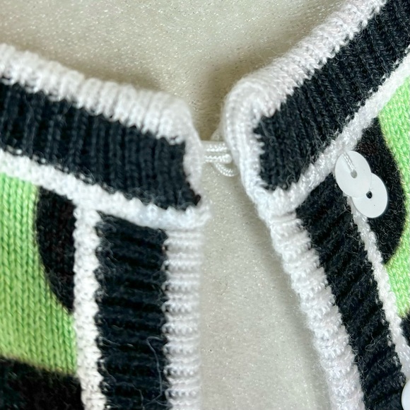 Berek green and white sequin cardigan - Picture 6 of 8